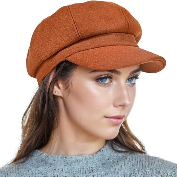 9494 Women Newsboy Hat Octagonal Beret (polyester main image 5